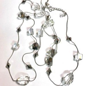 Vtg Crystal Ice Necklace Premier Designs